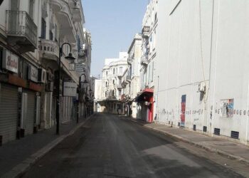 Photos dans Tunis désert, le jour de l'Aid