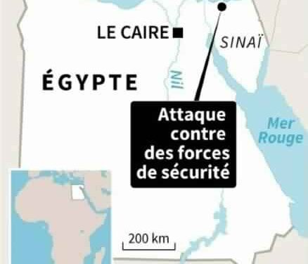 Egypte : 18 morts dans une attaque terroriste contre des forces de sécurité