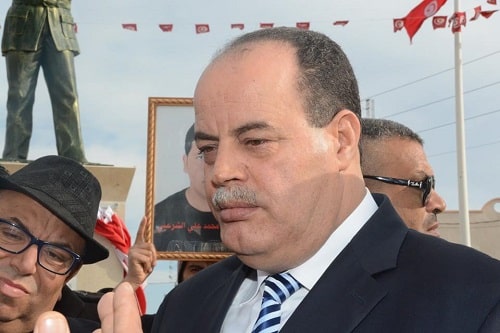 L'ancien ministre de l'Int&eacute;rieur Najem Gharsalli devant le tribunal militaire