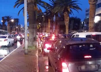 Conditions m&eacute;t&eacute;orologiques : Quelques art&egrave;res de Tunis "paralys&eacute;es"