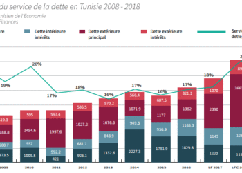 Tunisie : En 2018, les dettes repr&eacute;senteront 22% des d&eacute;penses publiques