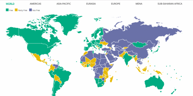 La Tunisie reste le seul pays libre du monde arabe selon le rapport 2018 de Freedom House