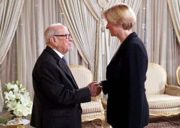 Tunisie : La ministre de la D&eacute;fense italienne au Palais de Carthage