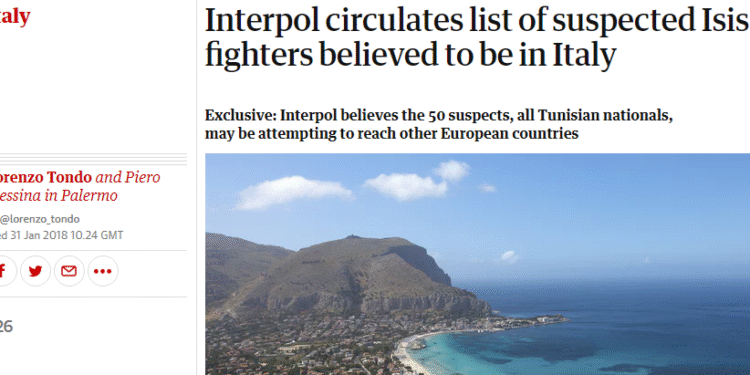 Daechiens tunisiens en Italie : Le ministère de l'Intérieur dément l'information de "The Guardian"