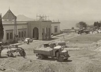 Une photo rare : Le palais présidentiel de Carthage en chantier