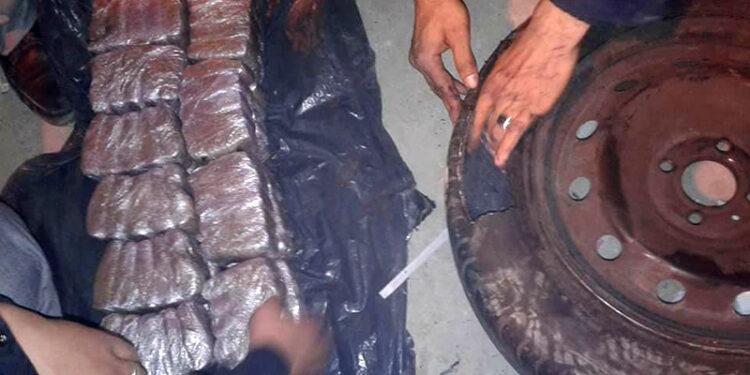 Port de la Goulette : Il dissimule 12,5 kg de cannabis dans la roue de secours