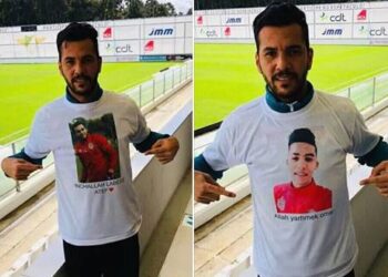 L'hommage de Hichem Belkaroui &agrave; Omar Laabidi et Atef Dekhili