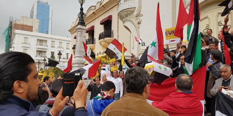Tunis : Rassemblement de soutien à la Syrie