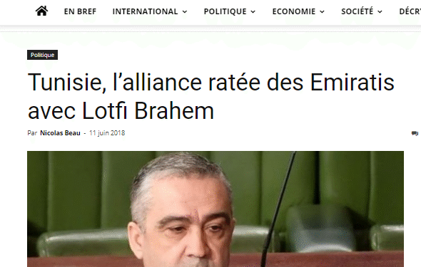 Lotfi Brahem préparait "un coup d'Etat" avec les Emiratis, selon un journaliste français