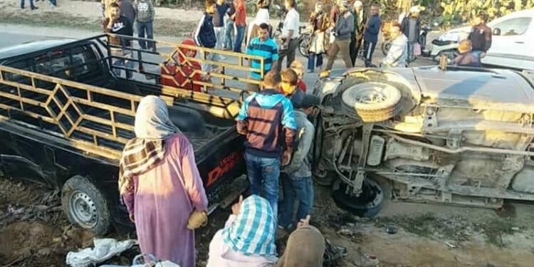 Kasserine : 50 ouvri&egrave;res agricoles bless&eacute;es dans un accident de la route