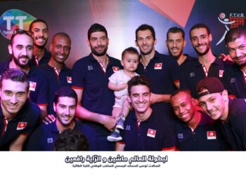 Tunisie Telecom offre un bain de foule &agrave; la S&eacute;lection nationale de volley avant son Mondial