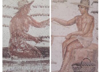 Quand "mdhalla" et couffin surgissent des mosaïques antiques !