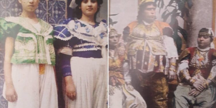 "Belles de Tunis" - Deux photos rares de juives tunisiennes en 1889 et 1910