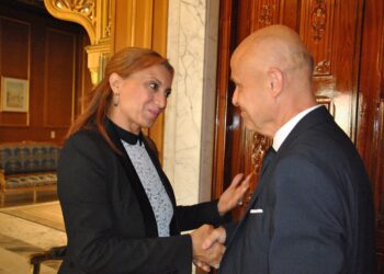 Souad Abbderrahim et Olivier Poivre d'Arvor, main dans la main