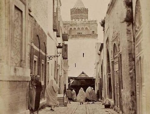 Une photo rare : La mosquée Zitouna du temps de l'ancien minaret
