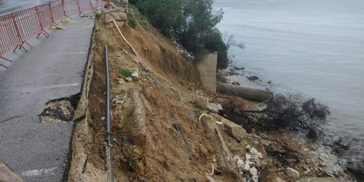 Route de Gammarth : Attention, risques de chute