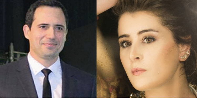 Dhafer El Abidine and Aicha Ben Ahmed, members of the jury at the Cairo International Film Festival