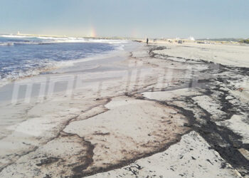 Bizerte : 7 tonnes de p&eacute;trole ont fuit&eacute; dans la mer de Zarzouna