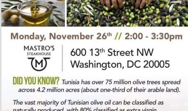 Aux USA, une master class pour l'huile d'olive tunisienne