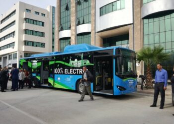Le premier bus 100% &eacute;lectrique d&eacute;barque en Tunisie