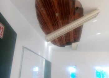 Mahdia : Le toit d'une salle de classe r&eacute;cemment construite, s'effondre