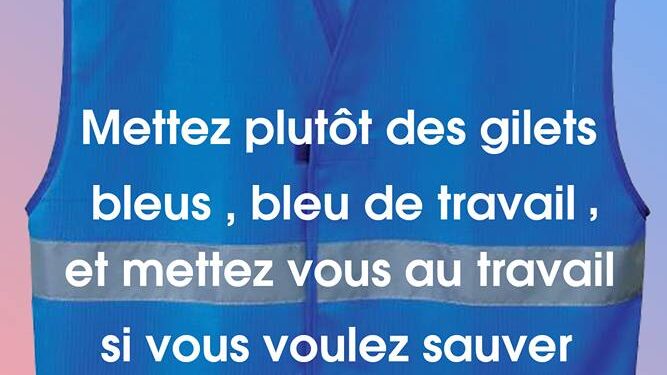 La "bataille des gilets" continue : Des Tunisiens appellent à des gilets bleus de travail !