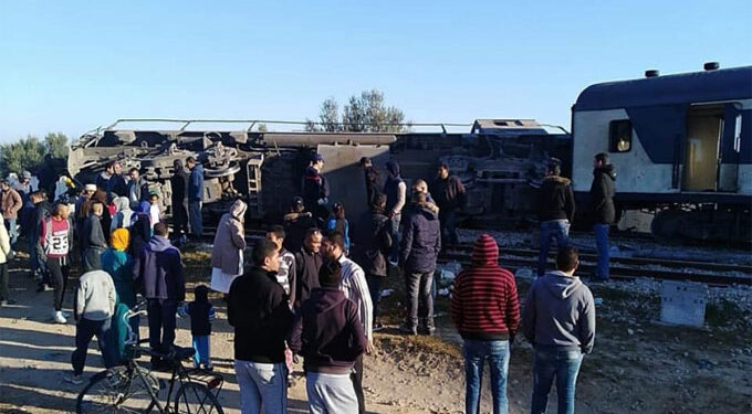 Le train Gabes - Tunis déraille sans faire de victime