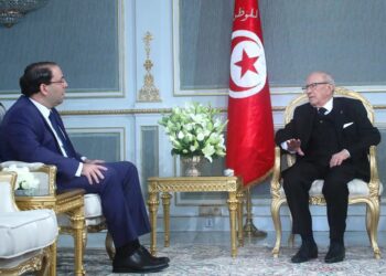 R&eacute;union &agrave; Carthage entre B&eacute;ji Caid Essebsi et Youssef Chahed