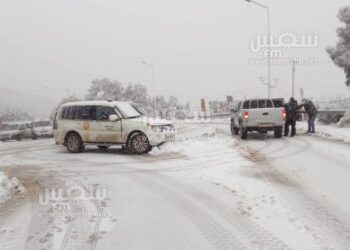 Jendouba : Routes bloqu&eacute;es et cours suspendus &agrave; cause des neiges