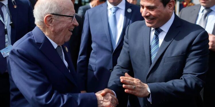 Sommet arabo-europ&eacute;en : Caid Essebsi et Al-Sissi en t&ecirc;te-&agrave;-t&ecirc;te