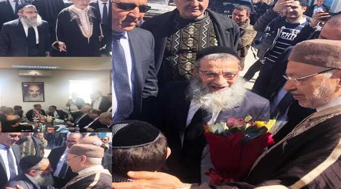 Rached Ghannouchi accueilli par les Juifs de Djerba