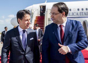 Le chef du gouvernement italien, Giuseppe Conte &agrave; Tunis