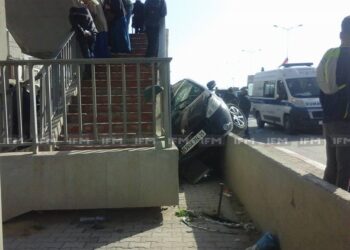 L'Aouina : Grave accident de la route sur l&rsquo;autoroute de la Marsa