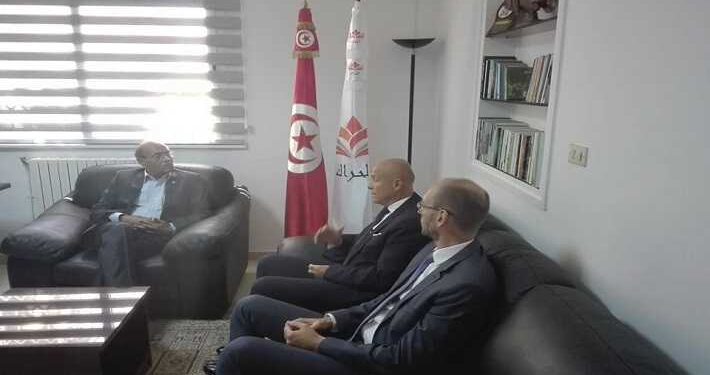 Moncef Marzouki reçoit Olivier Poivre d'Arvor