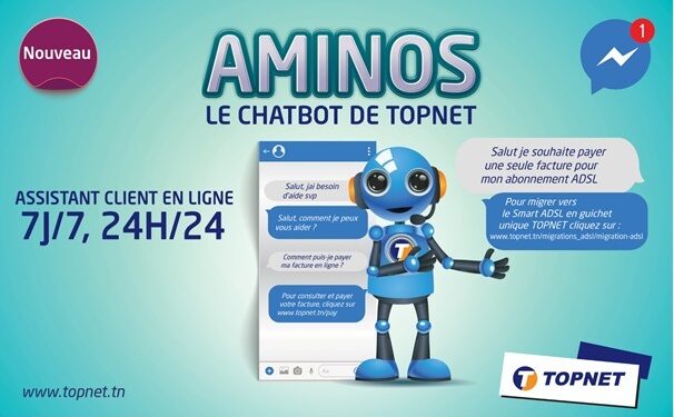 TOPNET lance AMINOS, sa nouvelle plateforme CHATBOT