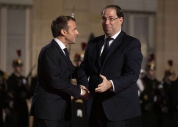 Youssef Chahed rencontre le président Emmanuel Macron et le Premier ministre Edouard Philippe