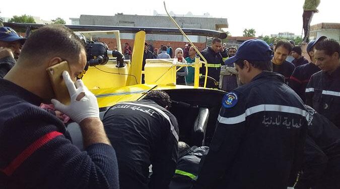Crash d'un avion d'épandage à la Soukra