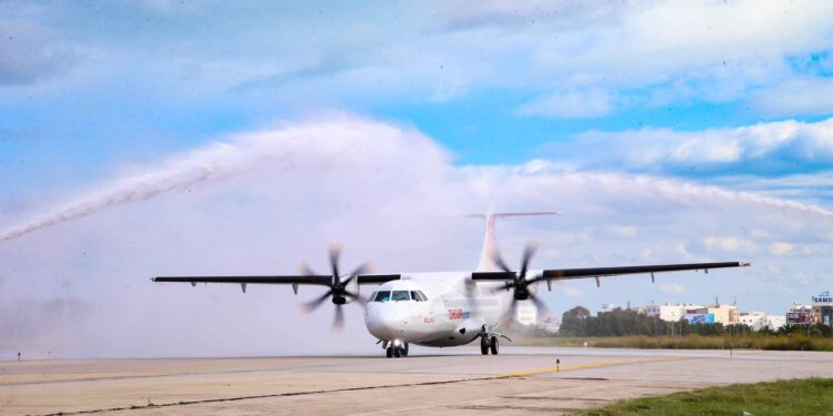 Tunisair Express : Le premier avion ATR atterrit au Terminal 2 de l'Aéroport Tunis Carthage