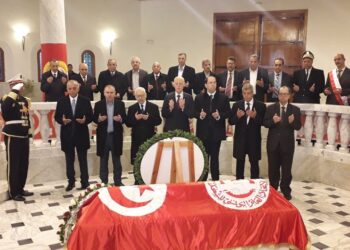 Commémoration de l’assassinat de Farhat Hached : Habib Jomli avec les trois présidents