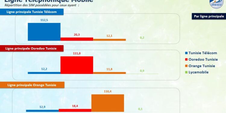 Enquête INT : 112,5% des lignes principales sont chez Tunisie Telecom