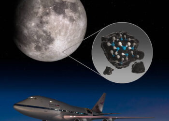 Une première, la NASA découvre de l’eau sur la surface ensoleillée de la lune !
