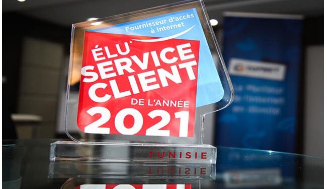 Topnet, "Elu Service Client de l’année 2021" dans la catégorie Fournisseur de service Internet
