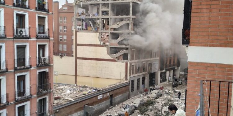 Espagne : Forte explosion à Madrid, un immeuble détruit