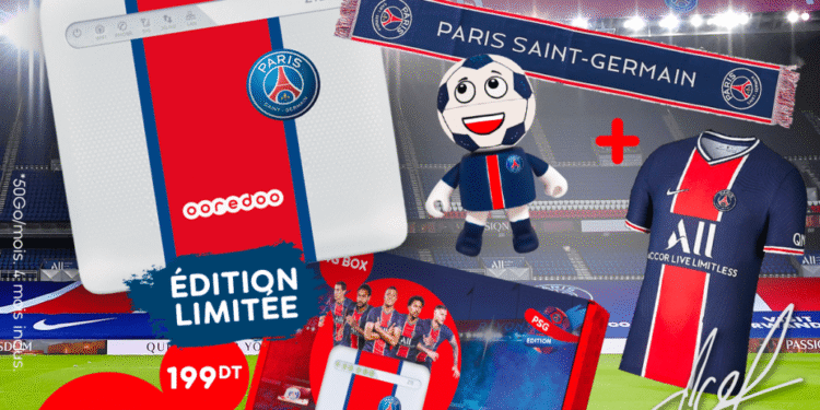 Ooredoo lance une édition limitée de 4G Boxes aux couleurs de PSG
