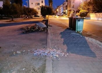 Sousse : Les d&eacute;chets des tests rapides au bord de la route !