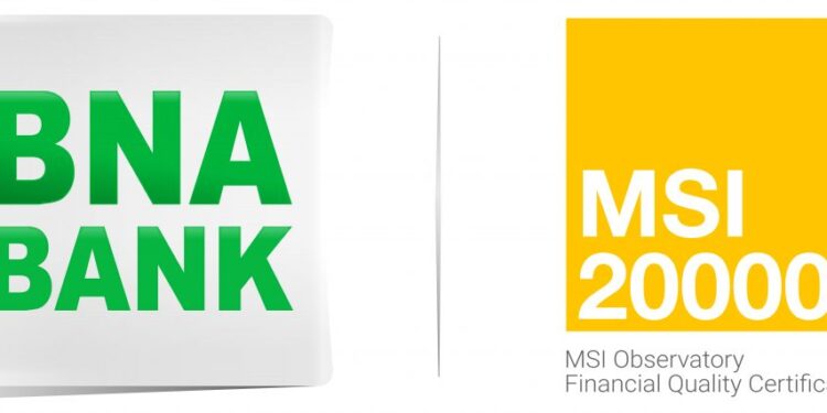 Maintien de la certification MSI 20000 pour la BNA qui confirme sa résilience financière