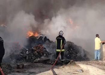 Zaghouan : Un incendie ravage une usine de 10 mille m&egrave;tres carr&eacute;s
