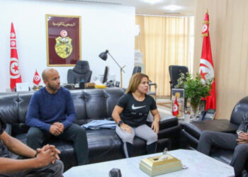 Walid Ktila et Raoua Tlili re&ccedil;us en audience chez le ministre de la Jeunesse et des Sports