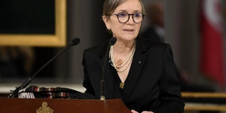 La Cheffe du gouvernement Najla Bouden au Forum de Paris sur la Paix