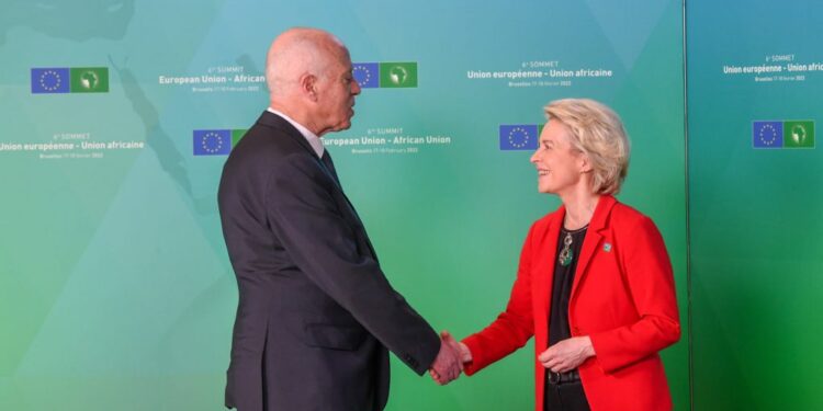 A Bruxelles, le pr&eacute;sident Saied multiplie les rencontres